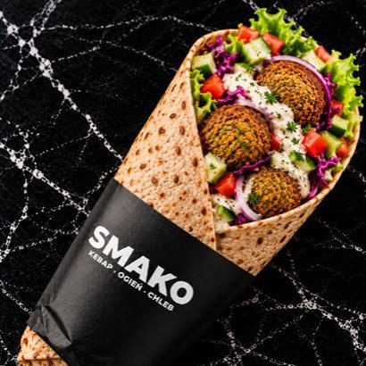 Falafel lawasz pełnoziarnisty